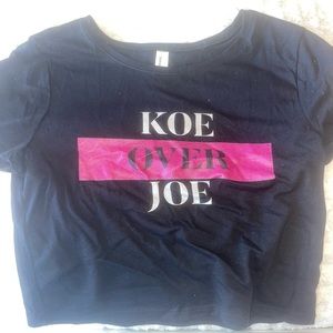 BRAND NEW KOE OVER JOE CROPPED TOP